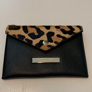 DUNE London Leopard Wallet Calf Hair Coin Purse